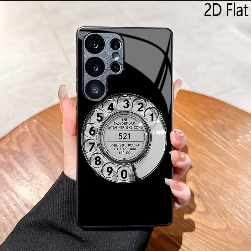 Vintage-style Rotary for Samsung Galaxy S26/S25/S24 ULTRA S23/S22/S21/S20 PLUS FE A56,54,35,33,16 A22,23,24,25,A26,A05,A06 Phone