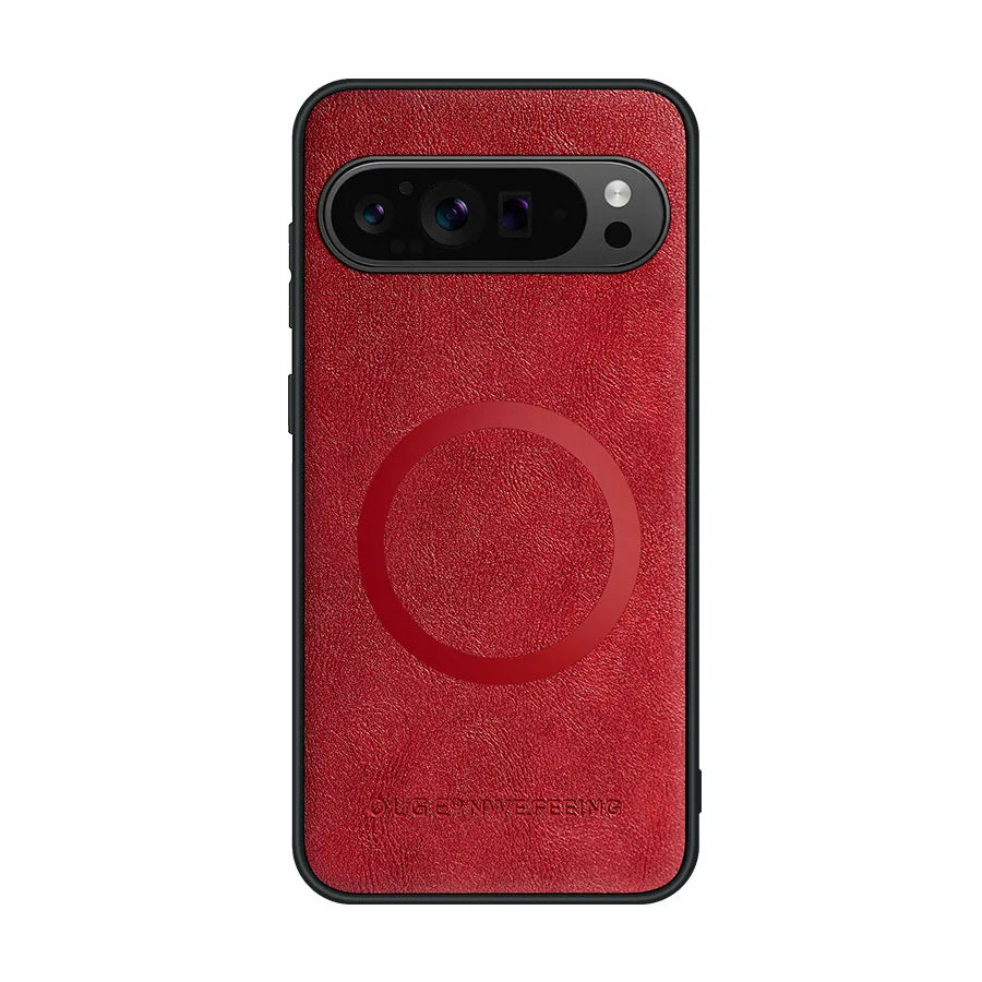 Magnetic Case For Google Pixel 10 9 8 11Pro XL 10A 9A 8A For Magsafe Wireless Charge  Leather Protective Shockproof Phone Case