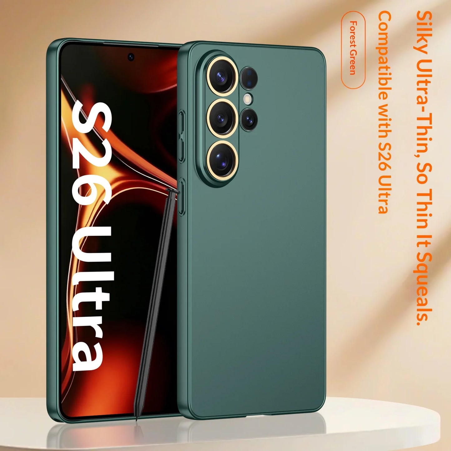 Ultra-thin Matte Business Transparent S26ultra Case for Samsung Galaxy S26 Ultra Lens Protection Shockproof Skin Feel Hard Cover