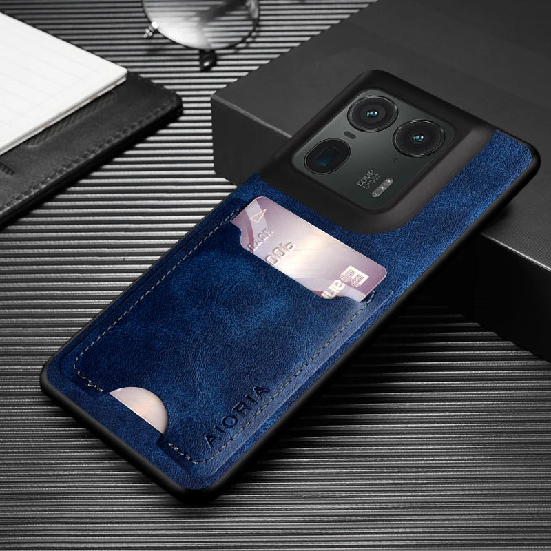Case for Moto Edge 50 Pro Ultra Fusion X50 Ultra Card Holder Wallet Back PU Leather Luxury Moto G Stylus Power Play 2024 5G case