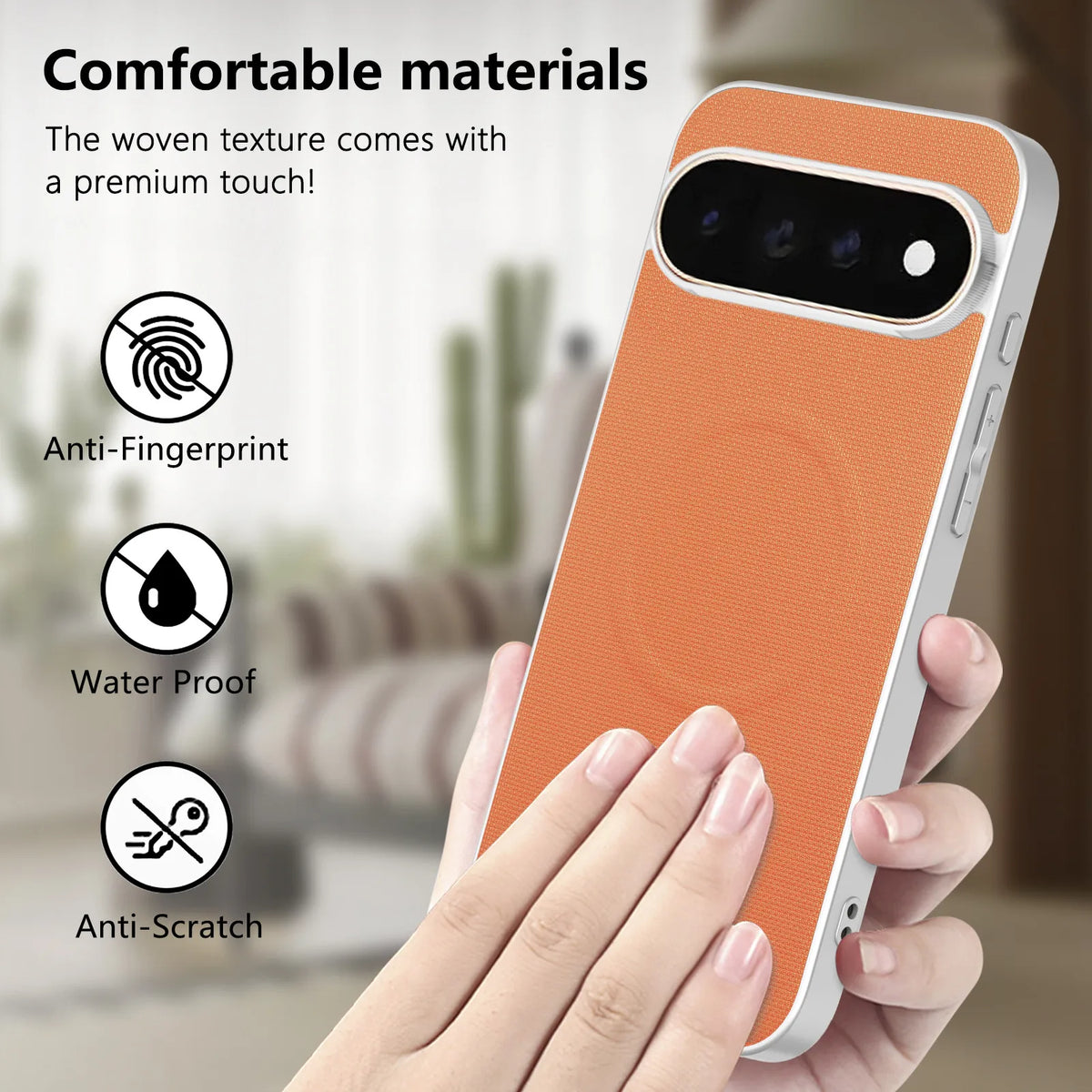 Luxury Business Magnetic Texture‌ Skin Feel Leather Phone Case for For Google Pixel 11 Pro XL Shockproof for Magsafe Slim Cover
