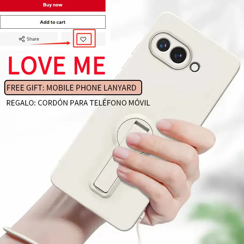 Case for Google Pixel 9a Liquid Silicone Stand Holder Soft Phone Skin Cover for Pixel 8 Pro 8a Upgrade Shockproof Back Funda