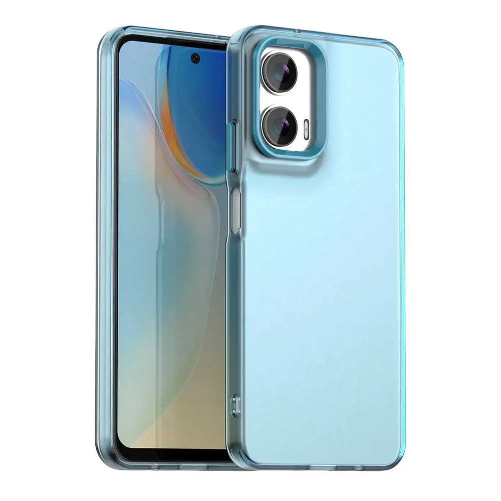 For Motorola Moto G35 5G Case Matte Candy Translucent Case For Moto G35 G 35 MotoG35 Camera Lens Protection Cover
