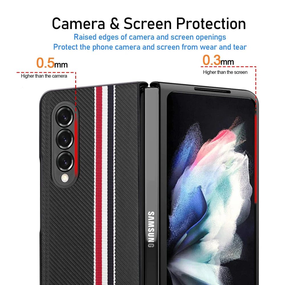 Non-Slip Shock Resistant Folding Fashion Case for Samsung Galaxy Z Fold 7 6 5 5G Fold7 Fold6 Fold4 Fold3 Fold5 Fold 3 4 Covers