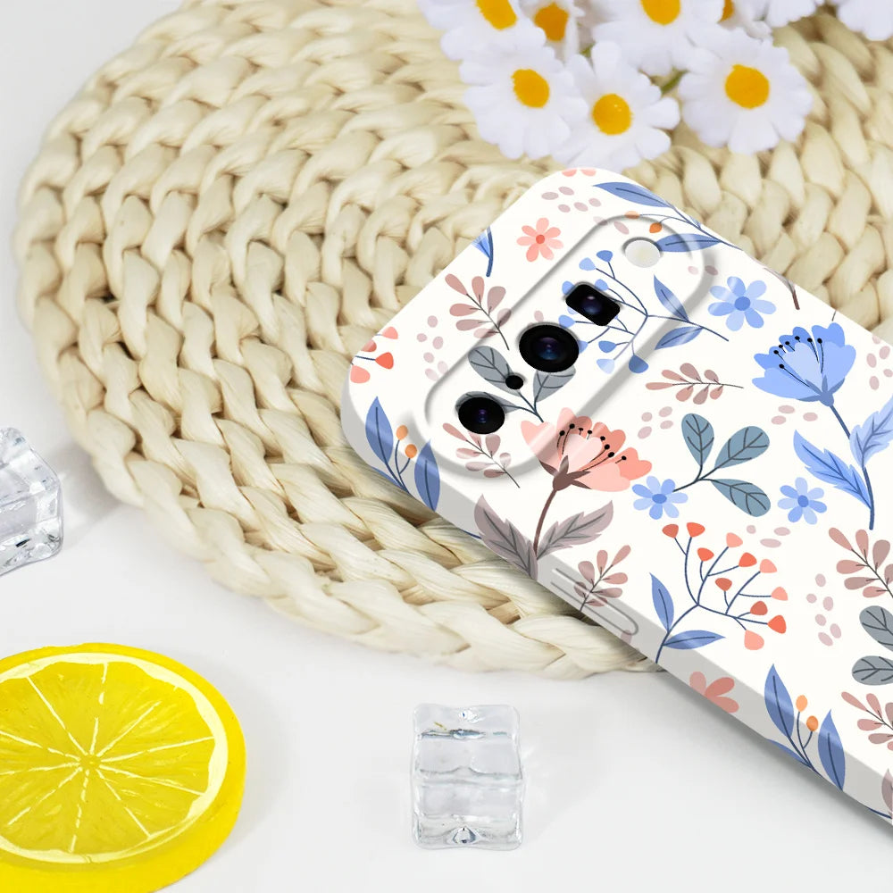 Warm Flowers Phone Case For Google Pixel 10 9 9A 8 8A 7 7A Pro XL 5G Film Hard Cover
