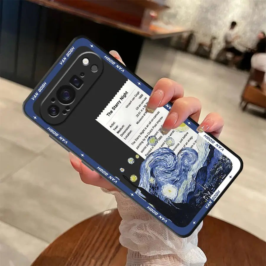 Van Gogh Soft Shell Case for Google Pixel 6a 9a 7a 8a 10 9 Pro XL 6 7 8 Pro