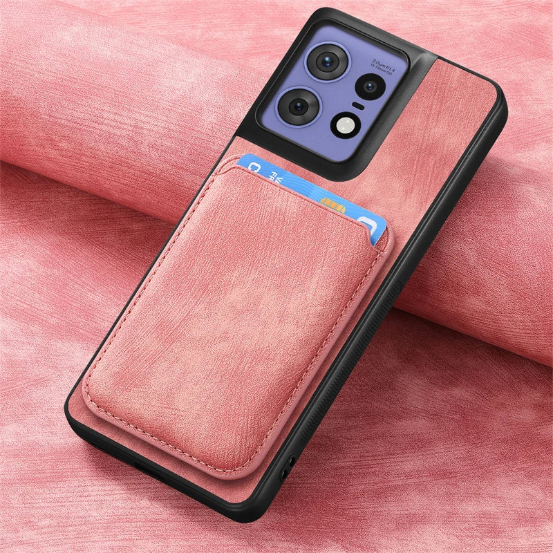 2 in 1 Detachable Magnetic Cards Slot Wallet Leather Case For Motorola Edge 50 Fusion Moto Edge50 Pro Ultra Shockproof Cover