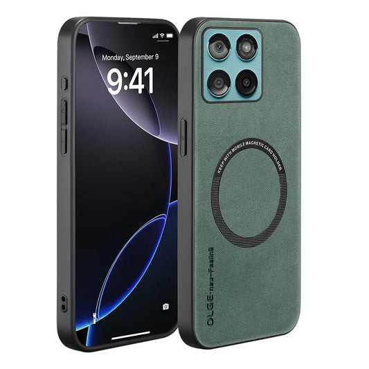 Shockproof Phone Case For Moto Edge 60 Fusion Stylus 60 Pro 60S ﻿Magnetic Retro Soft PU Leather OLGYBPCX