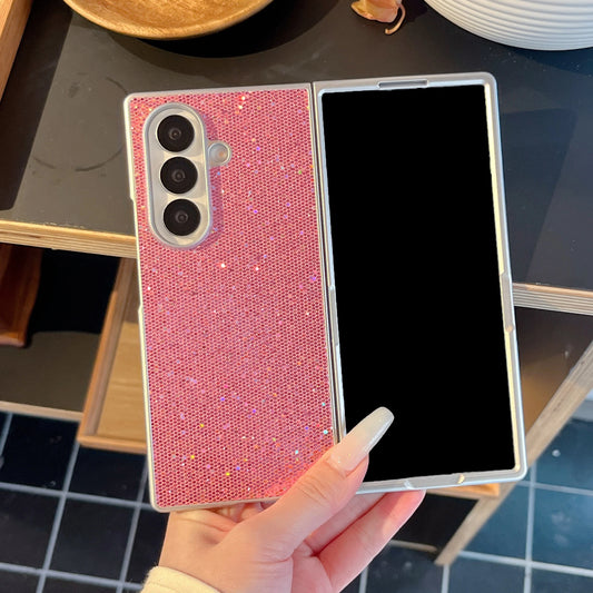 for Samsung Galaxy Z Fold 7 6 5 4 3 fold7 fold6 Bling Phone Case Plating Glitter Luxury Shockproof Cover