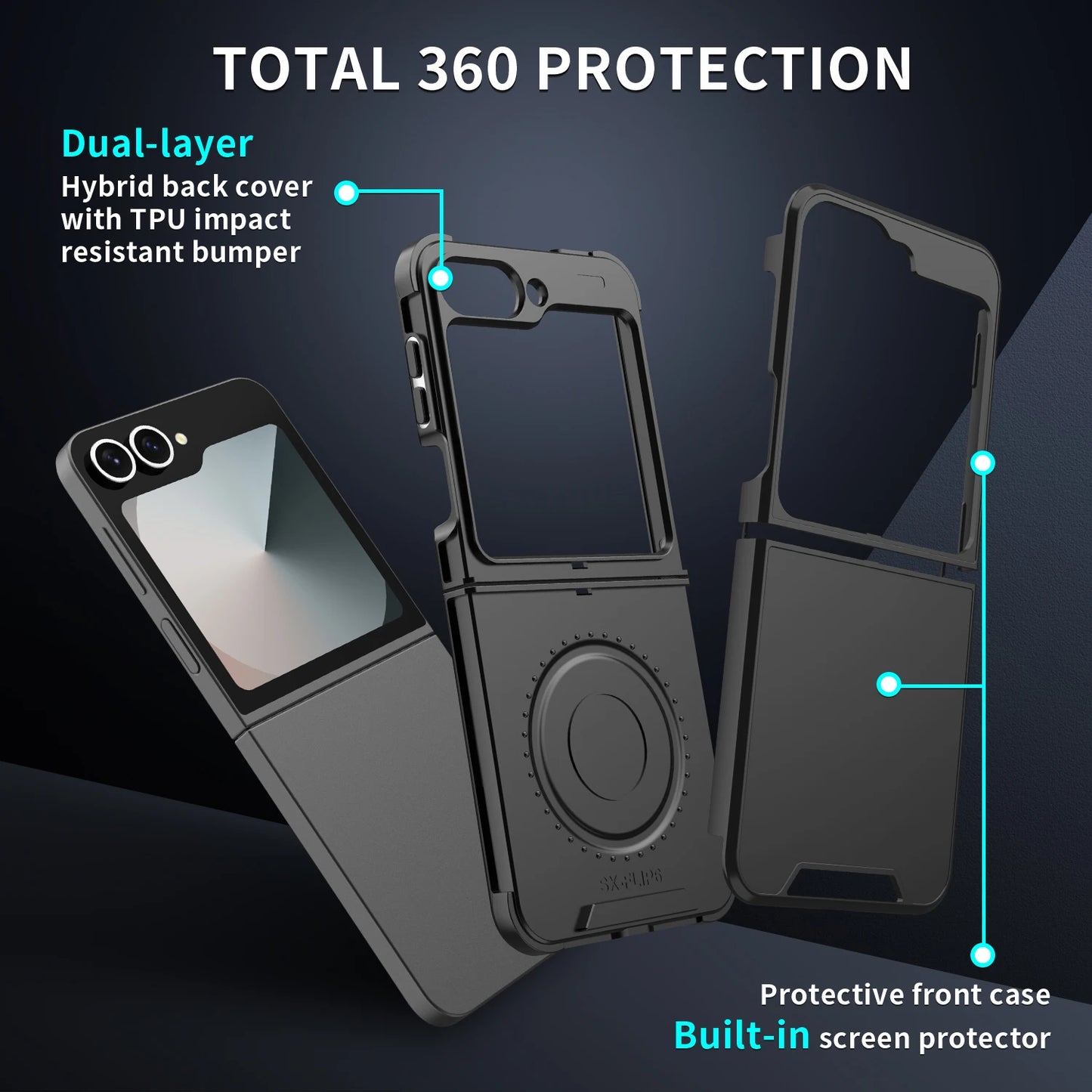 Luxury Original Slim Matte Protection Phone Case for Samsung Galaxy Z Flip 7 6 5 4 For armor Hard Shell Protect Shockproof Cover