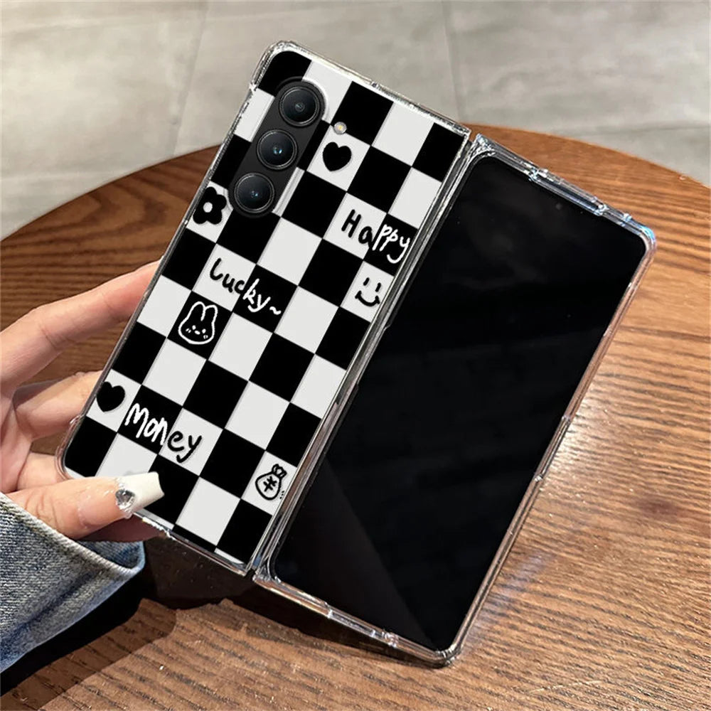 Luxury Honeycomb Cube Phone Case For Samsung Galaxy Z Fold 7 Z Fold 6 5 Z Fold 4 3 2 Z Fold SE W25 Shockproof Protection Cover