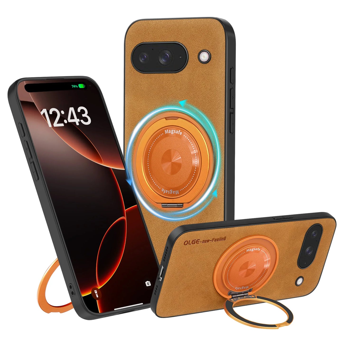 Luxury Classic Leather Magnetic For Magsafe Wireless Charging Cover Phone Case For Google Pixel 10 9 Pro XL 9A 8A 8 7 7A