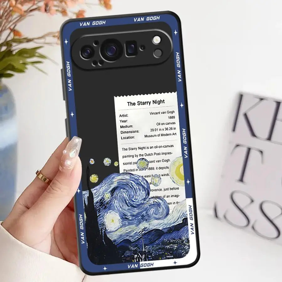 Van Gogh Soft Shell Case for Google Pixel 6a 9a 7a 8a 10 9 Pro XL 6 7 8 Pro