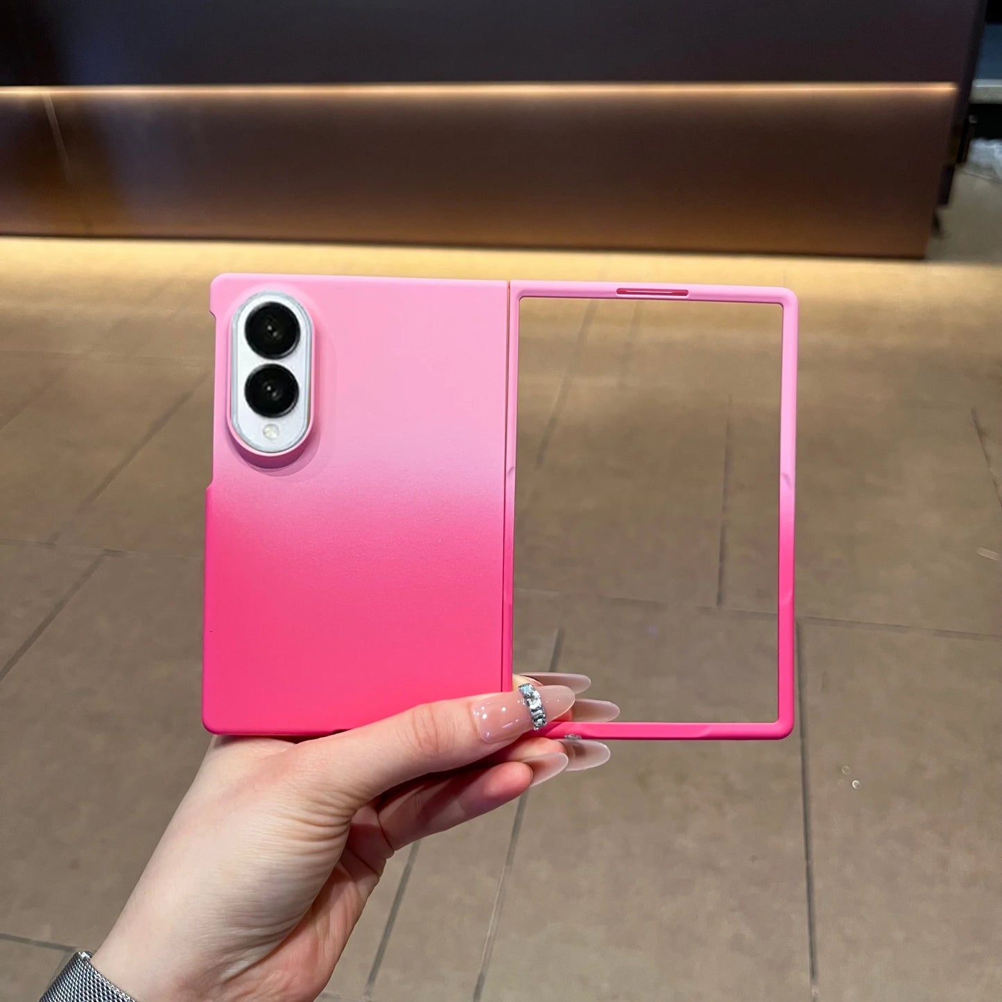 New Classic Korean Gradient Color Frosted Phone Case for Samsung Galaxy Z Fold 8 Wide Z Fold 8 Wide Shockproof Hard Cover