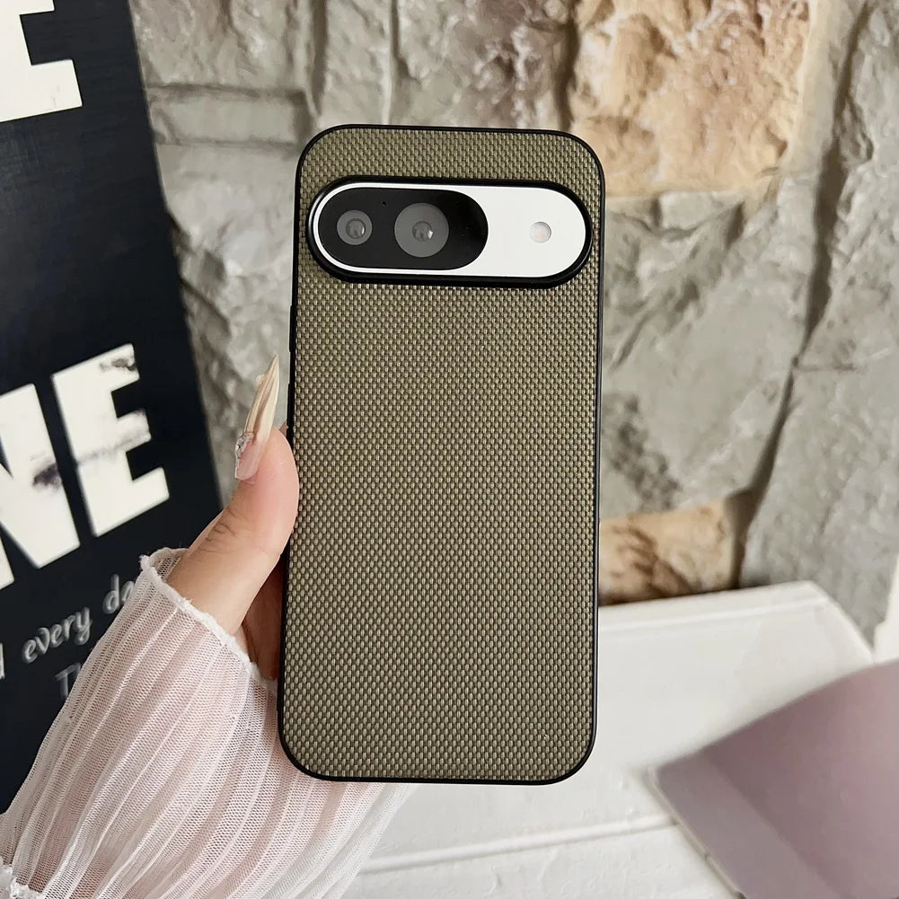 Touch feel of nylon pattern cloth case For Google Pixel10 Pro XL Pixel 10 Pro 9 Pro 9A Pixel 8 8A 7A 7 Pro Soft TPU Phone Cover
