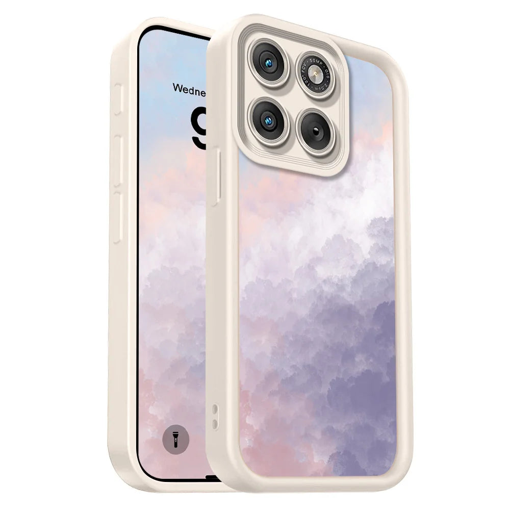 Texture Clouds Phone Case For Motorola Edge 70 60 50 40 Pro Ultra Fusion Stylus Neo 4G 5G Staircase Soft Cover