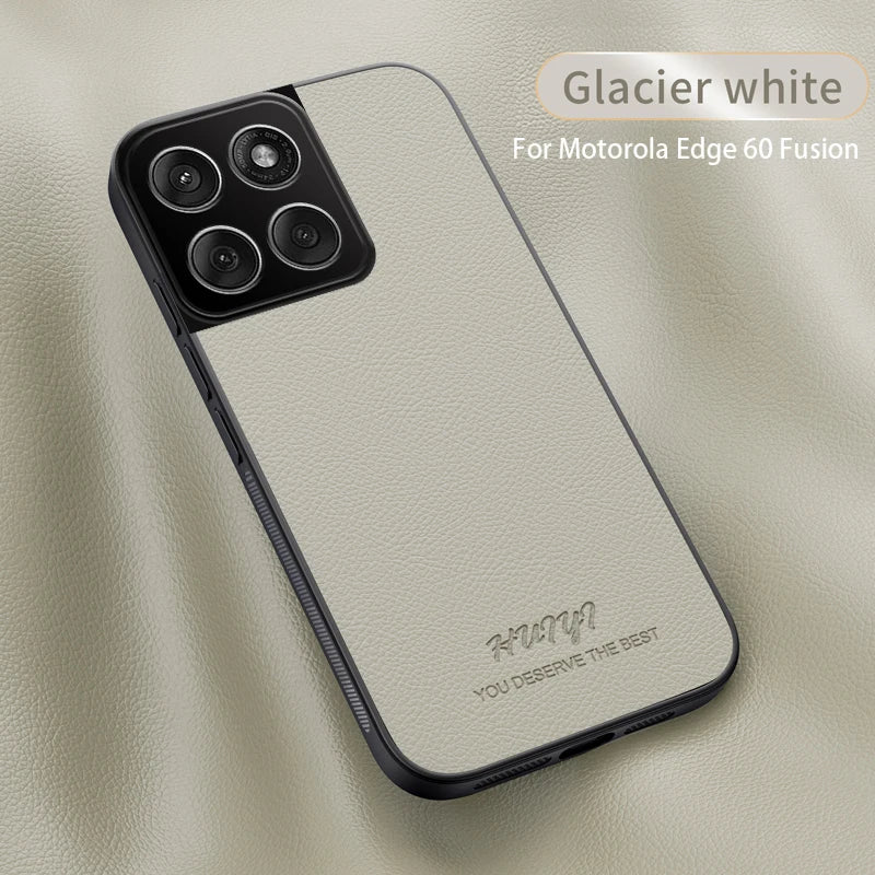 Luxury Business Leather Soft Frame Magnetic Cover For Motorola Edge 60 Fusion Edge60Fusion 5G Phone Cases Capa