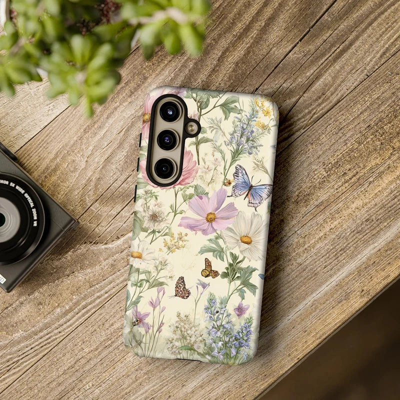 Fcicicase Butterfly Flowers Pattern Phone Case For Samsung Galaxy A26 A 26 5G A16 A36 A56 Shockproof Silicone Matte Cover