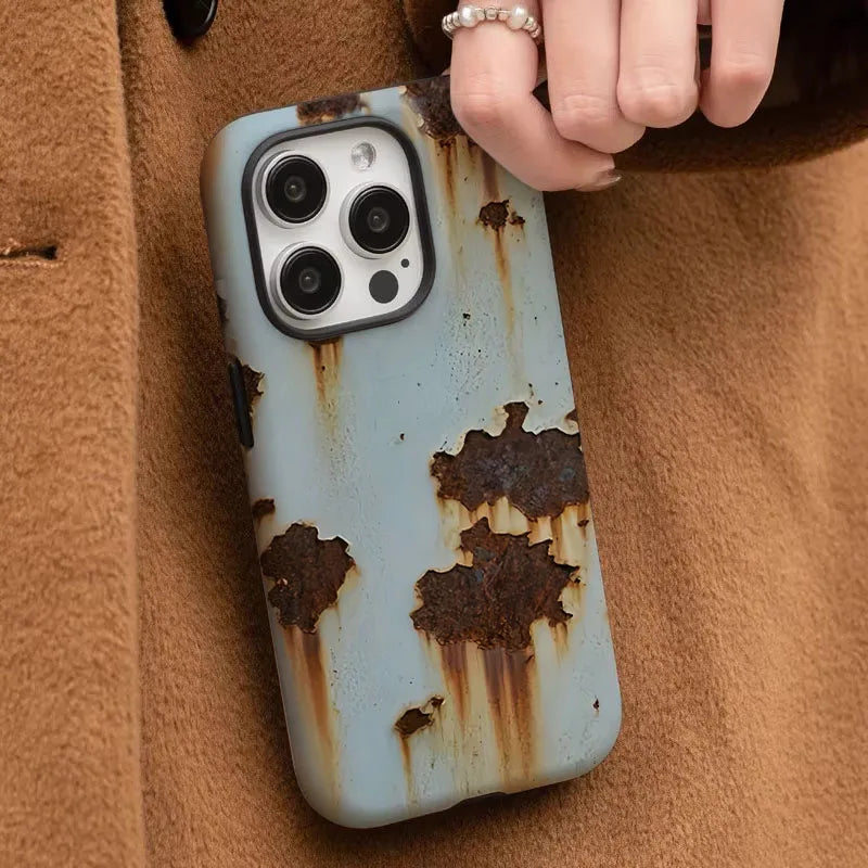 Ins Broken Rust Wind Case For Samsung S25 S24 S23 S22 S21 Plus Ultra S24 S20 FE A16 15 26 A36 A56 2 IN 1 Film shell Phone Cover