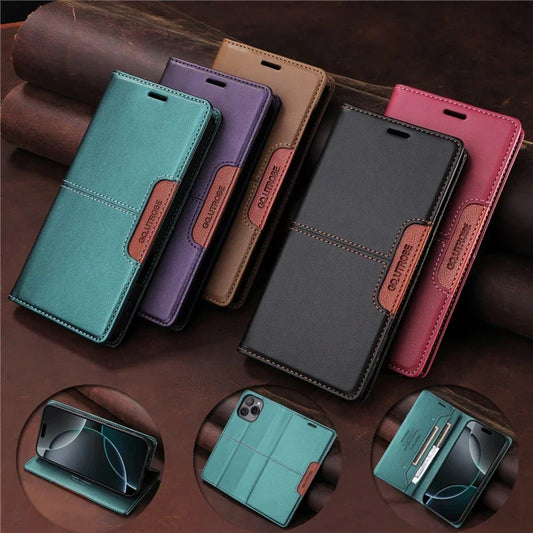 Magnetic Wallet Anti-theft Leather Case For Google Pixel 9a 9 Pro XL 8a 7a Pixel8a Pixel9a 5G Card Holder Phone Book Flip Cover