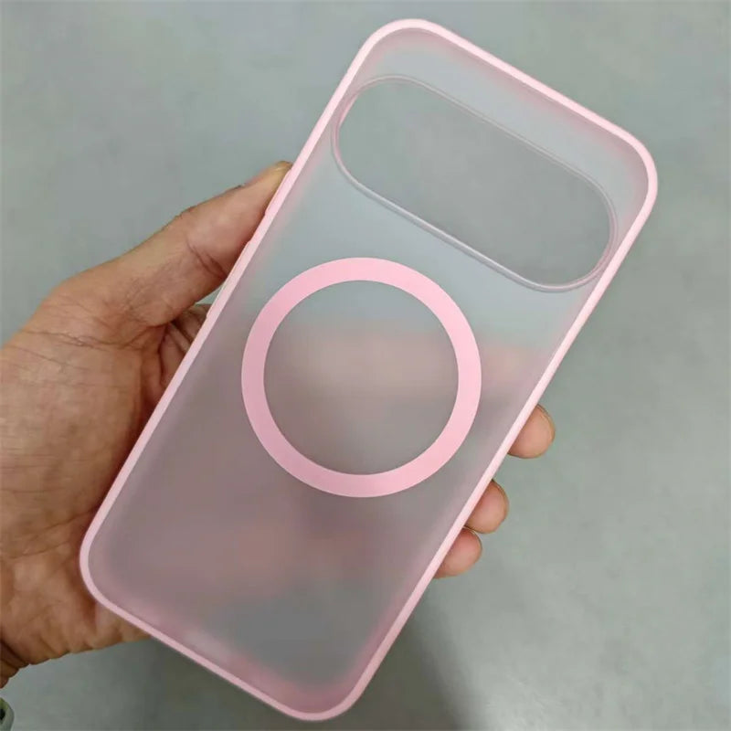 Magnetic Clear Case For Google Pixel 11/11 Pro XL Hybrid Soft TPU+PC Back Case Shockproof Matte rugged Cover Anti-Fingerprint