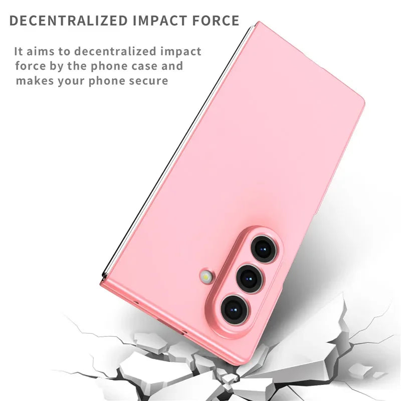 New Ultra Thin Phone Cases for Samsung Galaxy Z Fold 7 6 5 4 3 Fold7 Skin Feel Lightweight Hard PC Shockproof Protector Cover