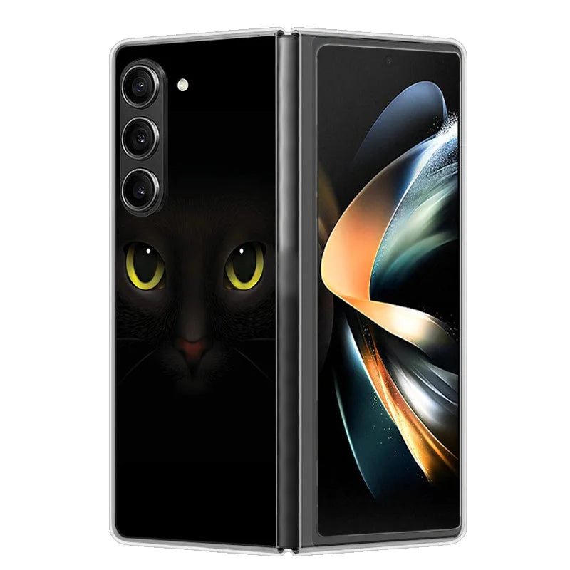 Case For Samsung Galaxy Z Fold 6 Cover Shockproof Hard Plastic PC Cases For Samsung Z Fold6 Fold 6 5G Fundas Cute Painted Bumper