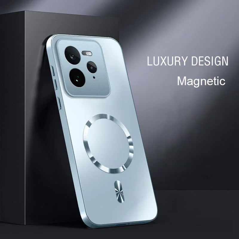 AG Matte Hard Magnetic Case For Magsafe Motorola Moto Edge 40 50 60 60S 70 Neo Fusion Ultra Shockproof Wireless Charging Cover