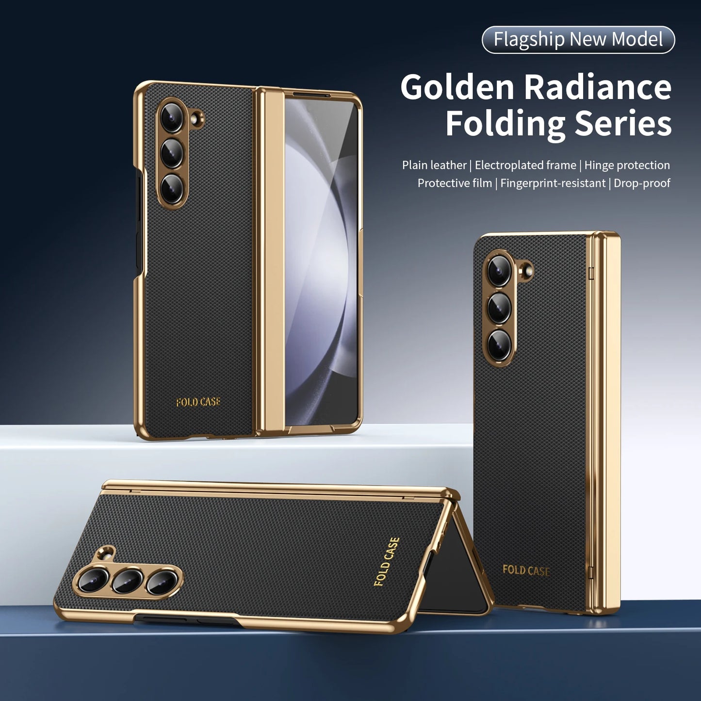 Shockproof Business Glass Film Phone Case for Samsung Galaxy Z Fold 8 Ultra 5G Fold8 Fold7 Fold 7 6 4 5 3 Fold6 Fold5 Fold4
