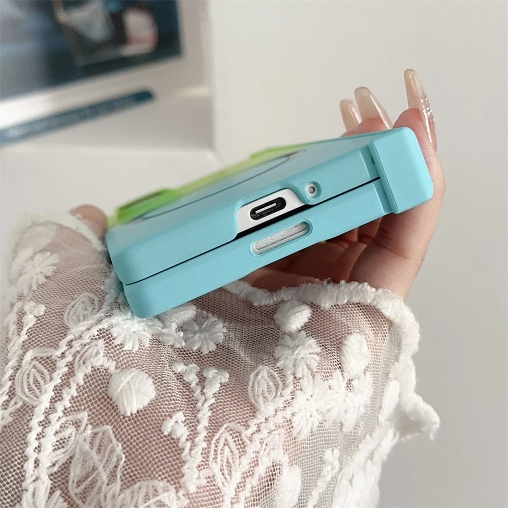 Gradient Dual Color Magnetic Liquid Silicone Phone Case for Samsung Galaxy Z Fold 7 6 5 4 Zfold3 Case For Magsafe Charging Cover