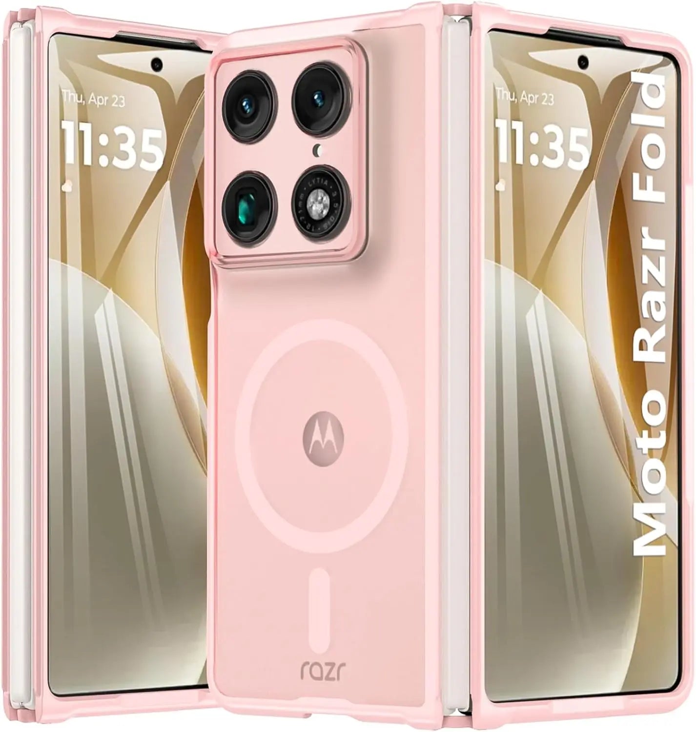 Translucent Case For Magsafe Magnetic Wireless Charge Back Matte Cover For Motorola MOTO Razr Fold
