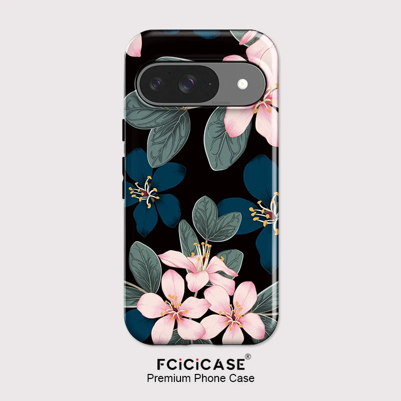 Fcicicase For Pixel 10 9 Pro Fashion Flower Print Phone Case For Google Pixel 10A 7A 8A 9 10 Pro XL Shockproof Matte Fundas