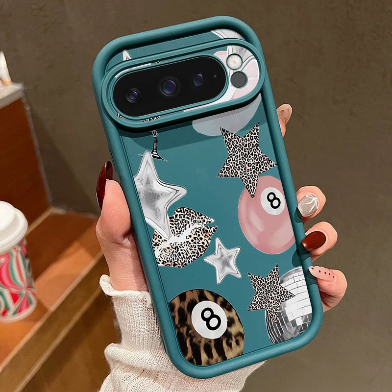 Crystal Ball Print Silicone Phone Case For Google Pixel 9 10 Pro XL 10 9 8 Pro 9A 8A 7A Shockproof Soft Cover For Pixel 7 8 Pro