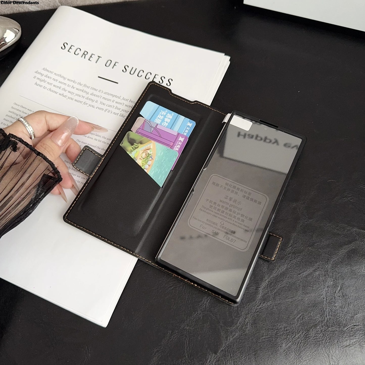 Leather Cases for Samsung Galaxy Z Fold 7/6/5/4/3 Magnetic 360 Rotatable Ring Stand holder Cover for Galaxy Z Fold 6 Z Fold3 4