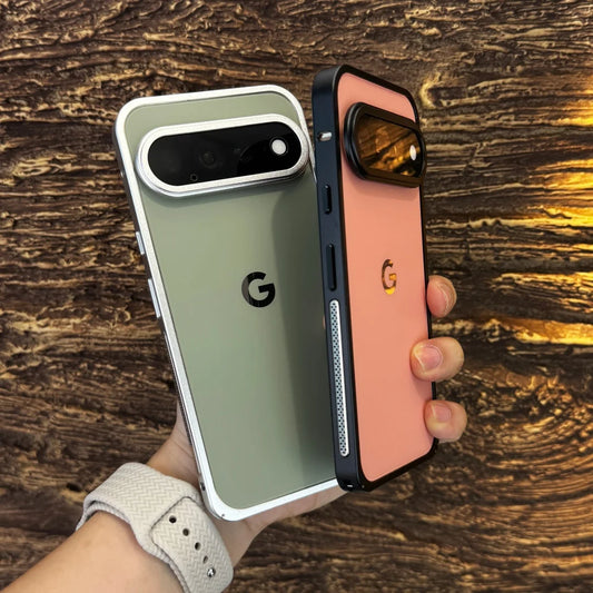 For Google Pixel 11 10 Pro XL 10a Case Aluminum Alloy Frame Seahorse Buckle Metal Lens Skin-Friendly Drop-Proof Cover