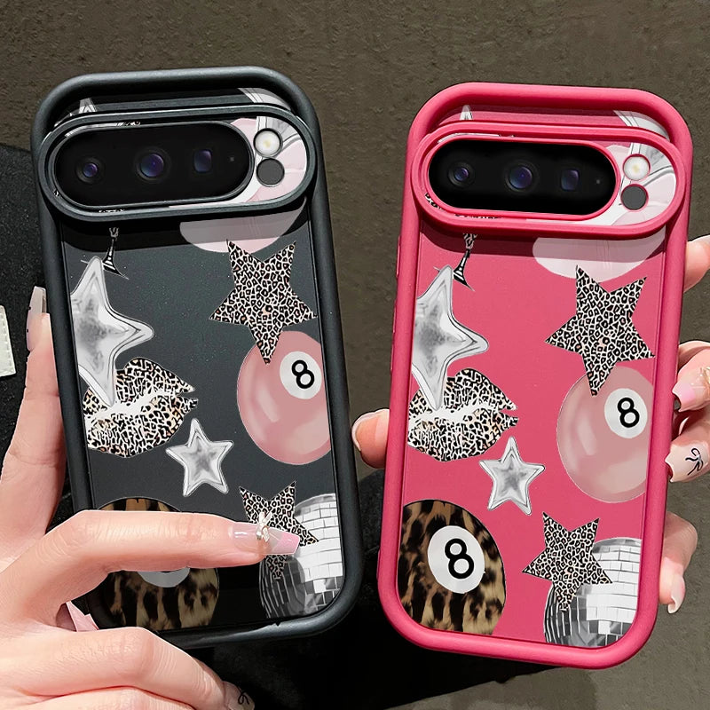 Crystal Ball Print Silicone Phone Case For Google Pixel 9 10 Pro XL 10 9 8 Pro 9A 8A 7A Shockproof Soft Cover For Pixel 7 8 Pro