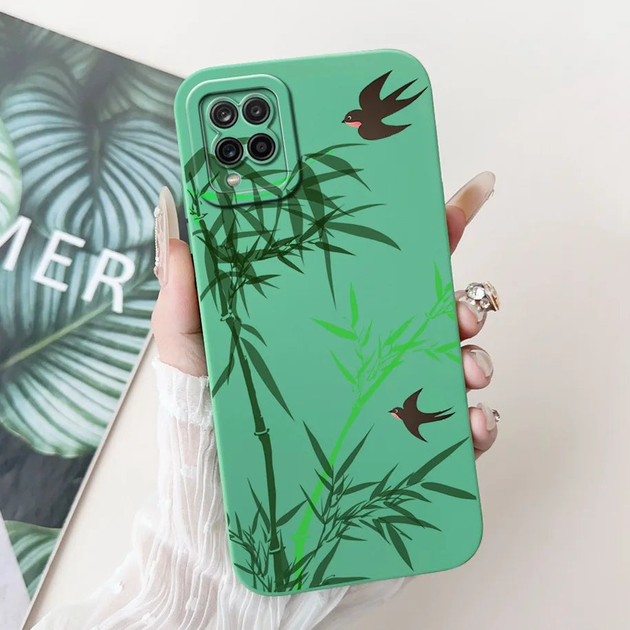 Case For Samsung Galaxy A22 M22 M32 4G Case SM-A225F SM-M225F SM-M325F Shockproof Cover Fashion Painted Soft Silicone Phone Capa