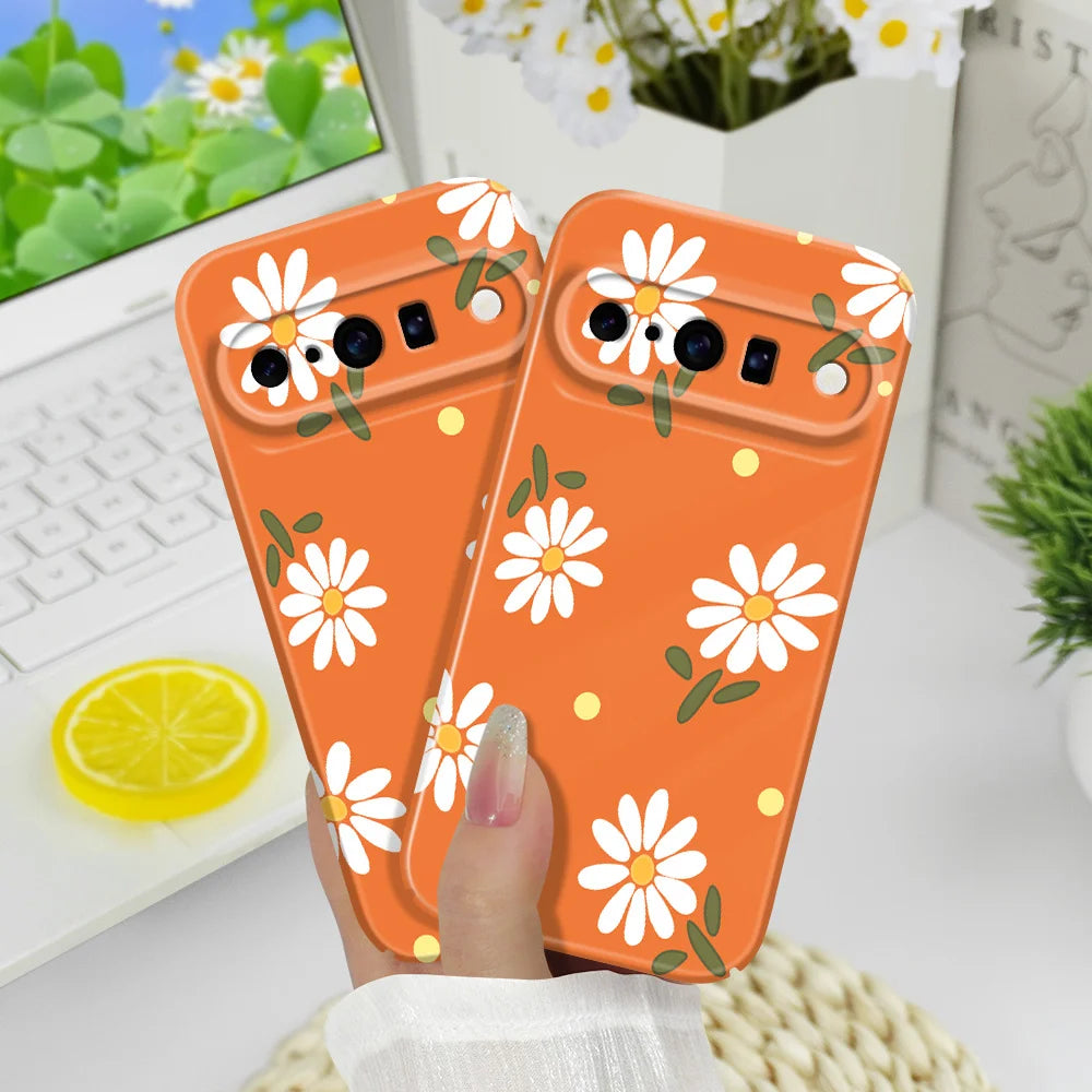 Wandering Daisies Phone Case For Google Pixel 10 9 9A 8 8A 7 7A Pro XL 5G Film Hard Cover