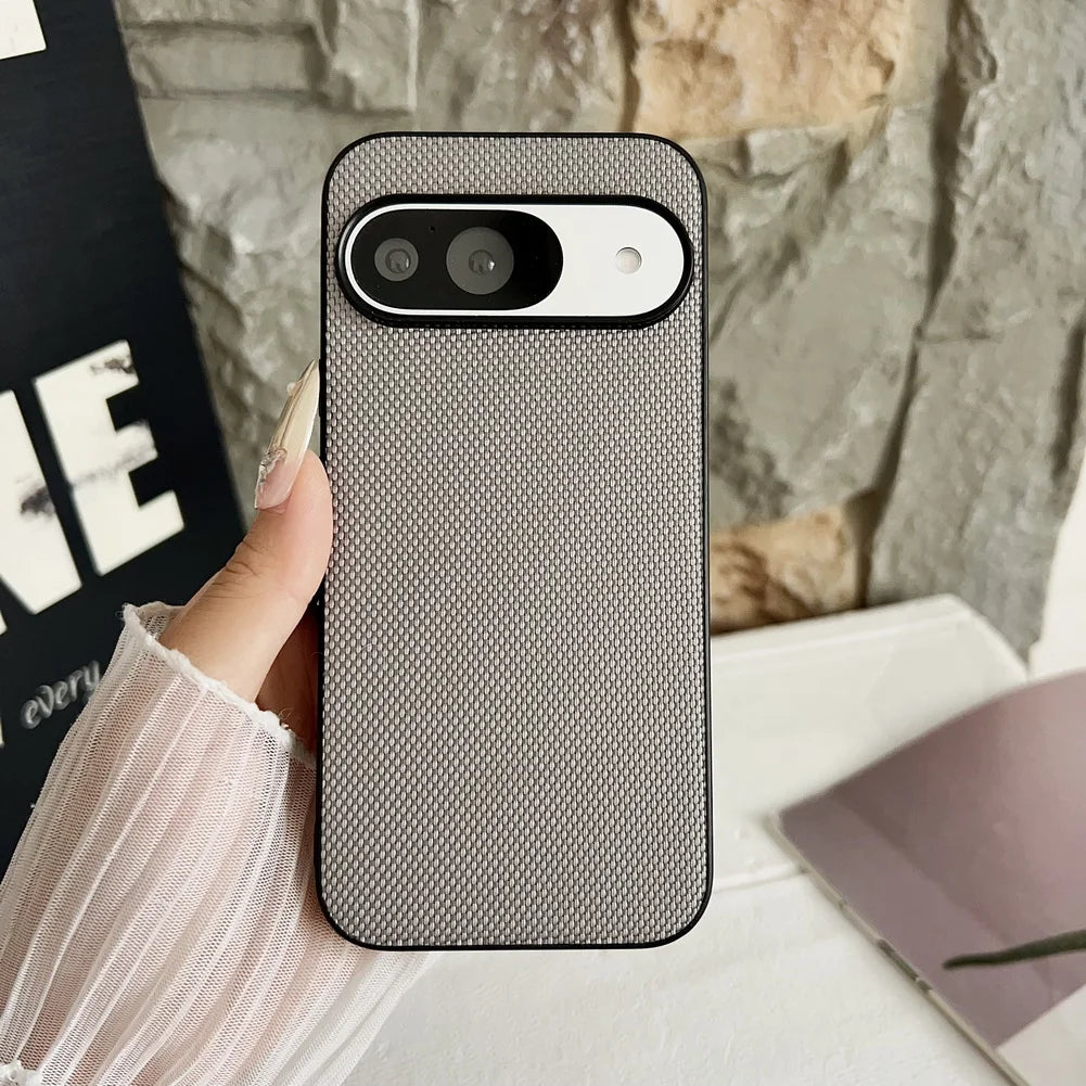 Touch feel of nylon pattern cloth case For Google Pixel10 Pro XL Pixel 10 Pro 9 Pro 9A Pixel 8 8A 7A 7 Pro Soft TPU Phone Cover