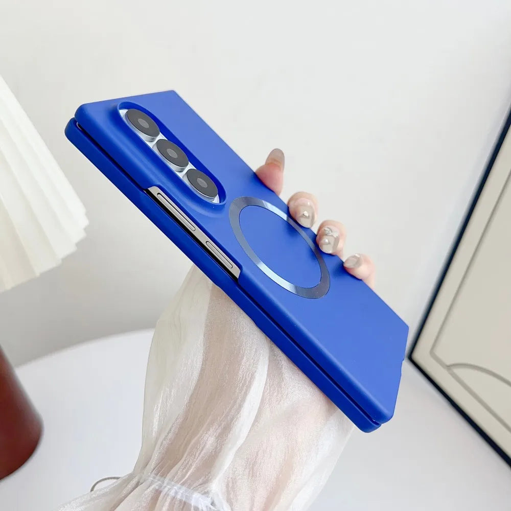 For Samsung Galaxy Z Fold 7 Case Hard PC Magnetic wireless charging Film Protective Back Cover case For Z Fold 7 Phone Shell