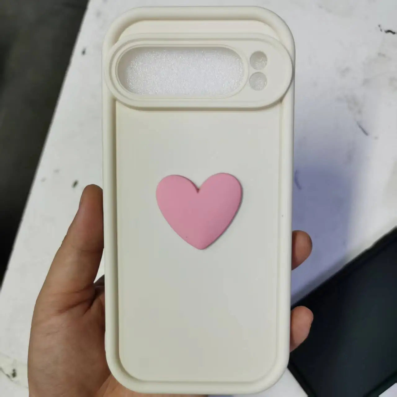 Love Heart Silicone Camera Lens Protective Silicone Case for Google Pixel 10 9 9A 8 8A 7 7A Pro XL Phone Cover