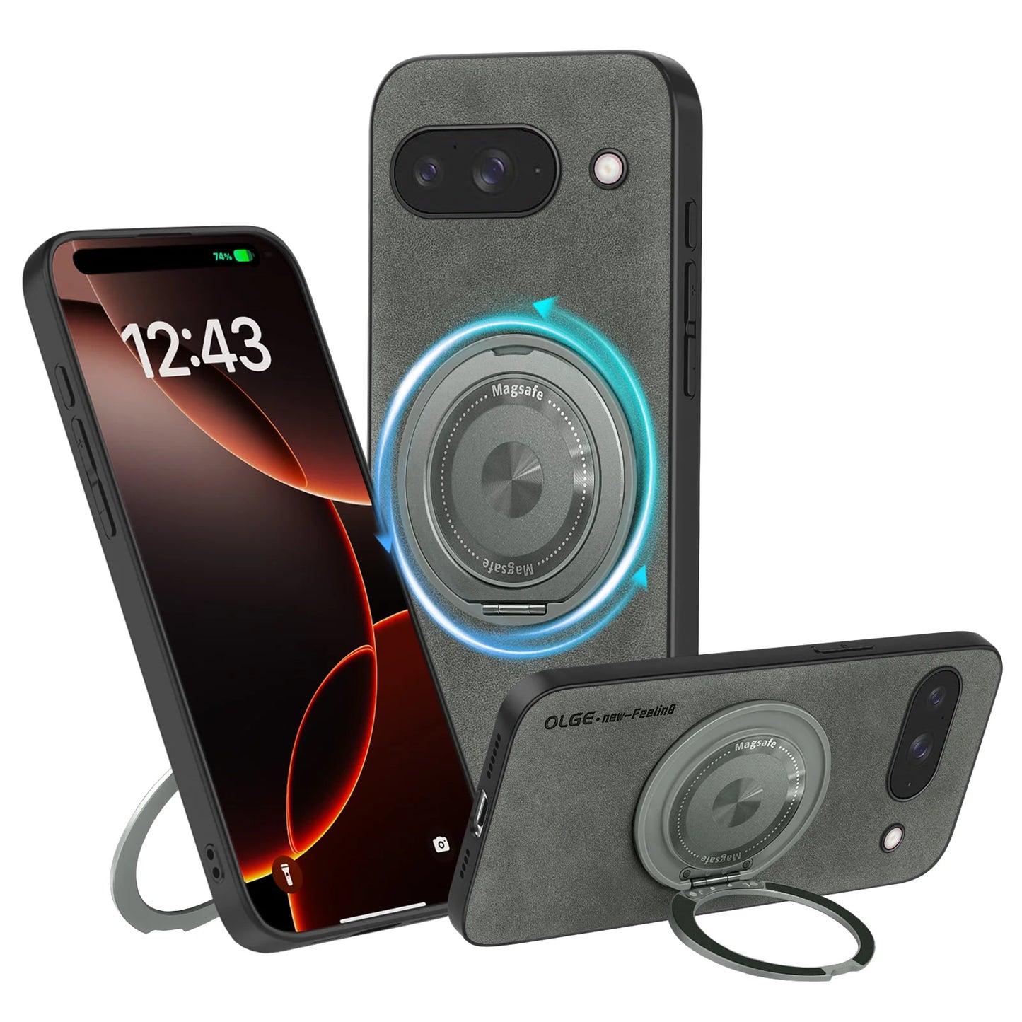 Luxury Classic Leather Magnetic For Magsafe Wireless Charging Cover Phone Case For Google Pixel 10 9 Pro XL 9A 8A 8 7 7A
