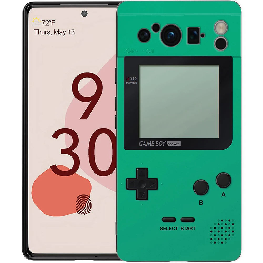 Video Game Boy Vintage GamePad Phone Case For Google Pixel 8 7 6 Pro 6A 7A 5G Soft Silicone Shockproof Black Cover TPU Fundas