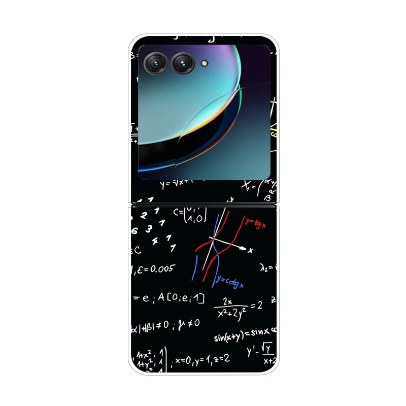 For Motorola Razr 40 Ultra Phone Case Flower Painted Clear Plastic PC Hard Back Cover For Moto Razr 40 Ultra Case 40Ultra 6.9"