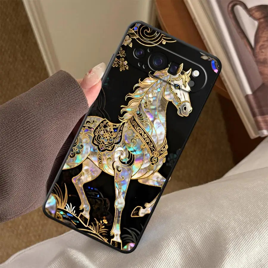 Lucky Horse Funda Phone Cover Case for Google Pixel 10A 6 7 8 Pro 8a 10 9 Pro XL 6a 9a 7a