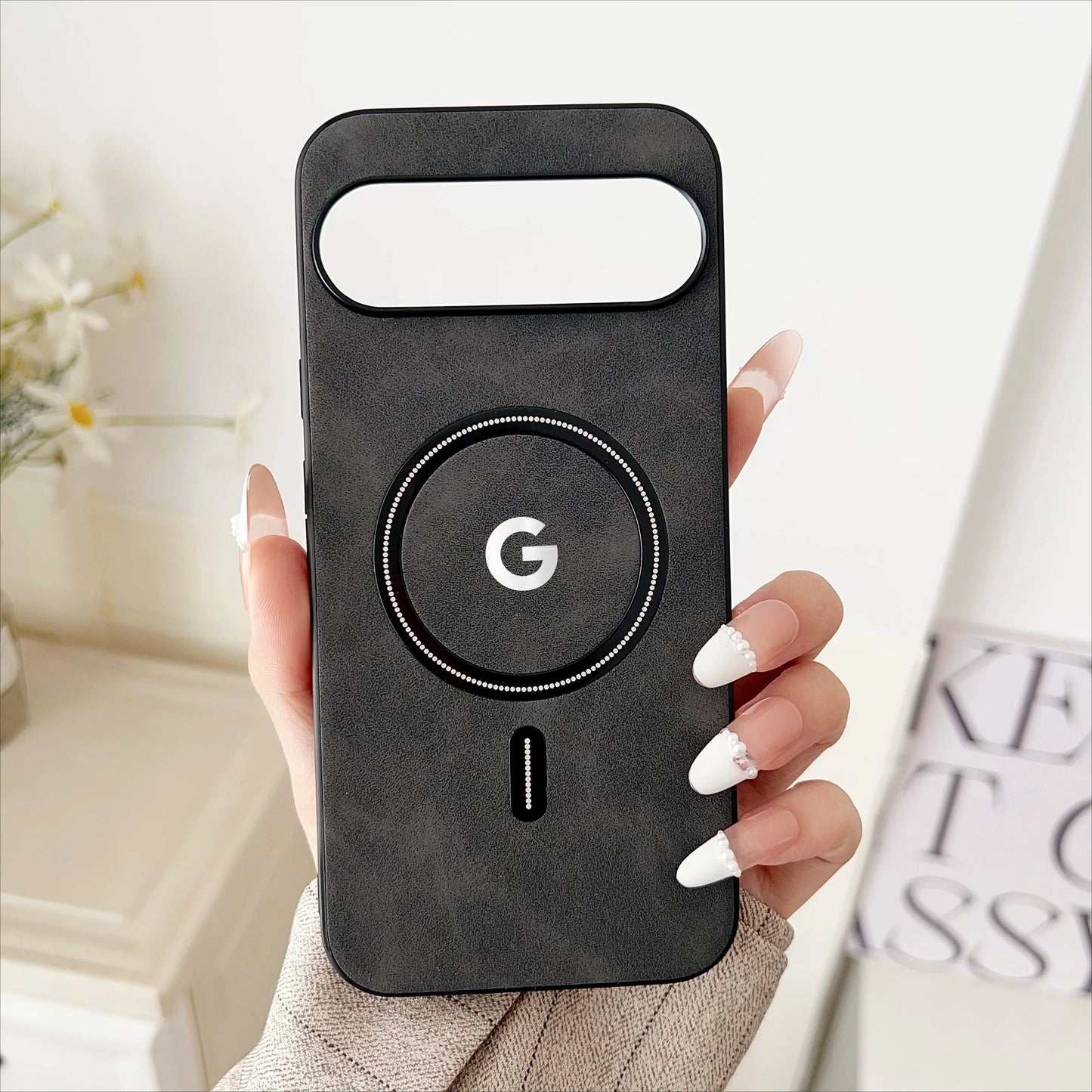 Luxury Business Leather For Magsafe Phone Case For Google Pixel 10 9 8 7 Pro XL 8A 7A Magnetic Wireless Charging Protect Cover