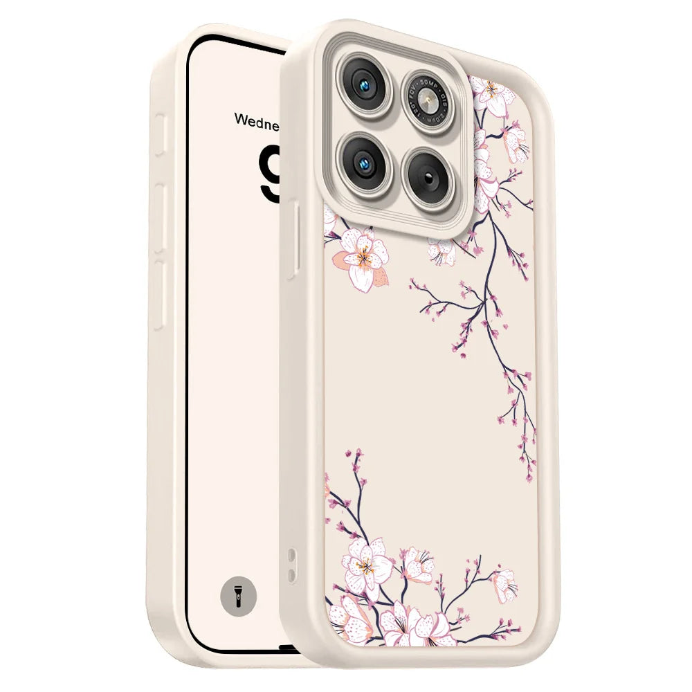 Spring Flowers Phone Case For Motorola Edge 70 60 50 40 Pro Ultra Fusion Stylus Neo 4G 5G Staircase Soft Cover