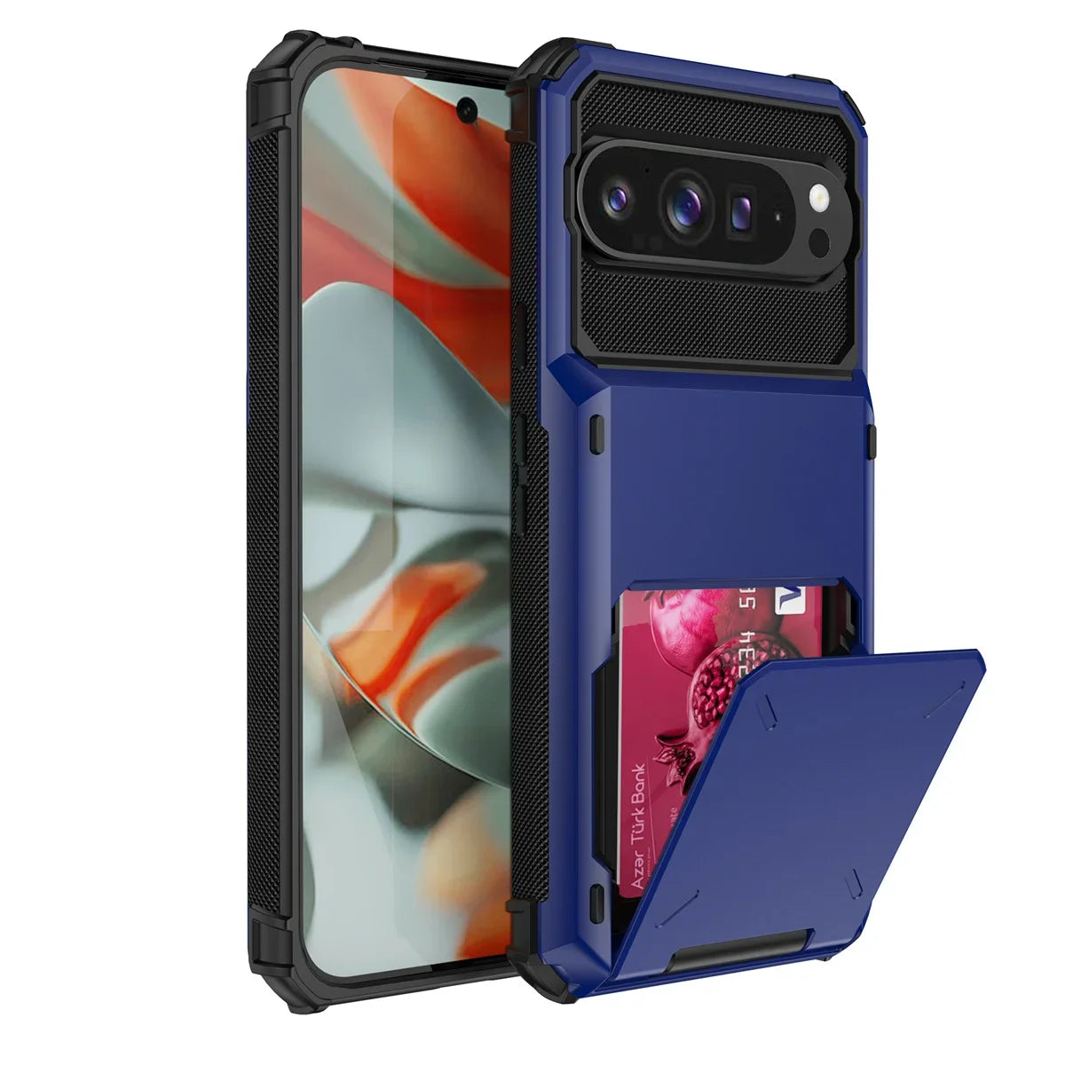 Flip Wallet Card Slot Hard PC+Soft TPU Shockproof Phone Case Google Pixel for 9 9Pro 9ProXL 10 10Pro Pro XL Pixel10 Back Cover