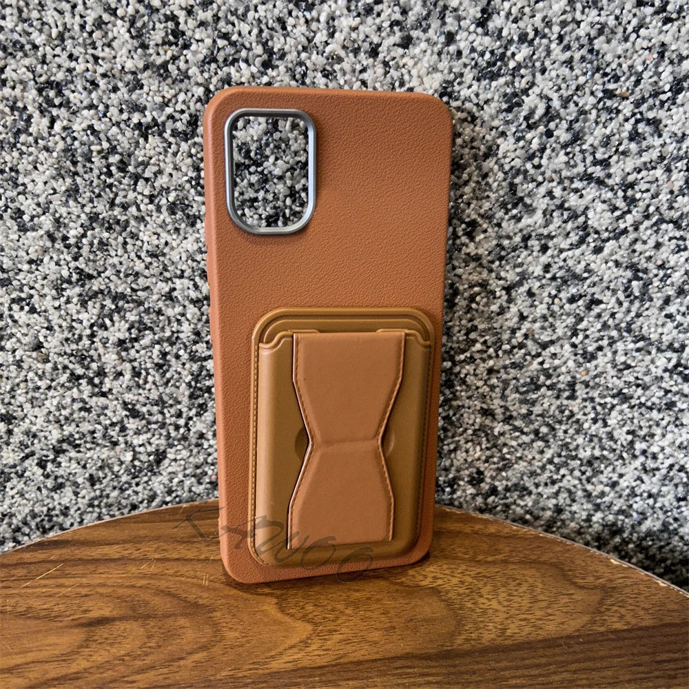 Leather Card Slots Holder Soft TPU Case For Motorola Moto Edge 40 Neo 50 Fusion G85 G45 G35 G54 5G Cover Wallet Stand Phone Capa