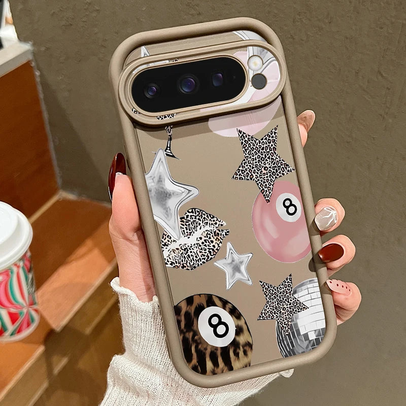 Crystal Ball Print Silicone Phone Case For Google Pixel 9 10 Pro XL 10 9 8 Pro 9A 8A 7A Shockproof Soft Cover For Pixel 7 8 Pro